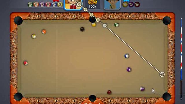 playing 8 ball pool :)