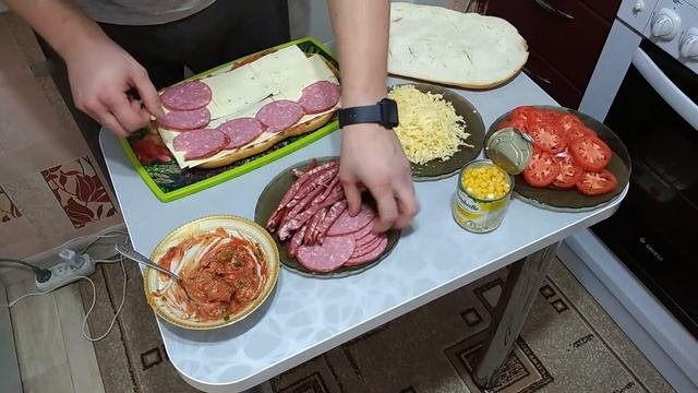 Закрытая Пицца по домашнему смотреть до конца !