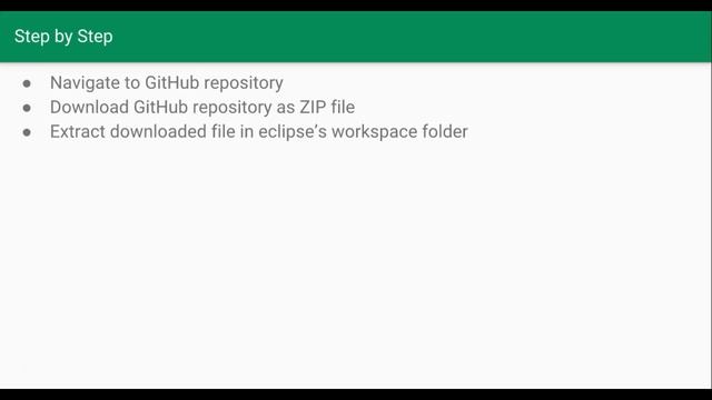 How to download GitHub repository and import it in Eclipse