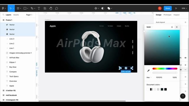 Headphone Website Design on Figma