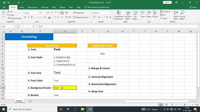 Formatting in Excel | Cell Formatting In Excel