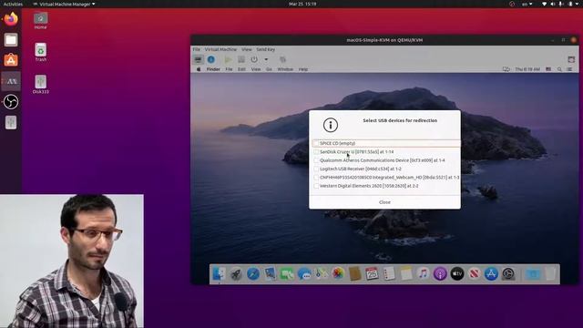macos-simple-kvm: How to access a USB flash drive