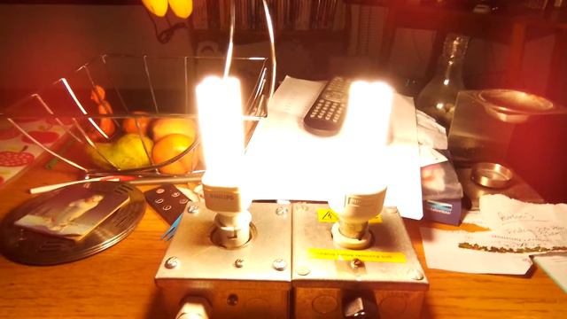 2 Philips 11 watt PL fluorescent stick bulbs