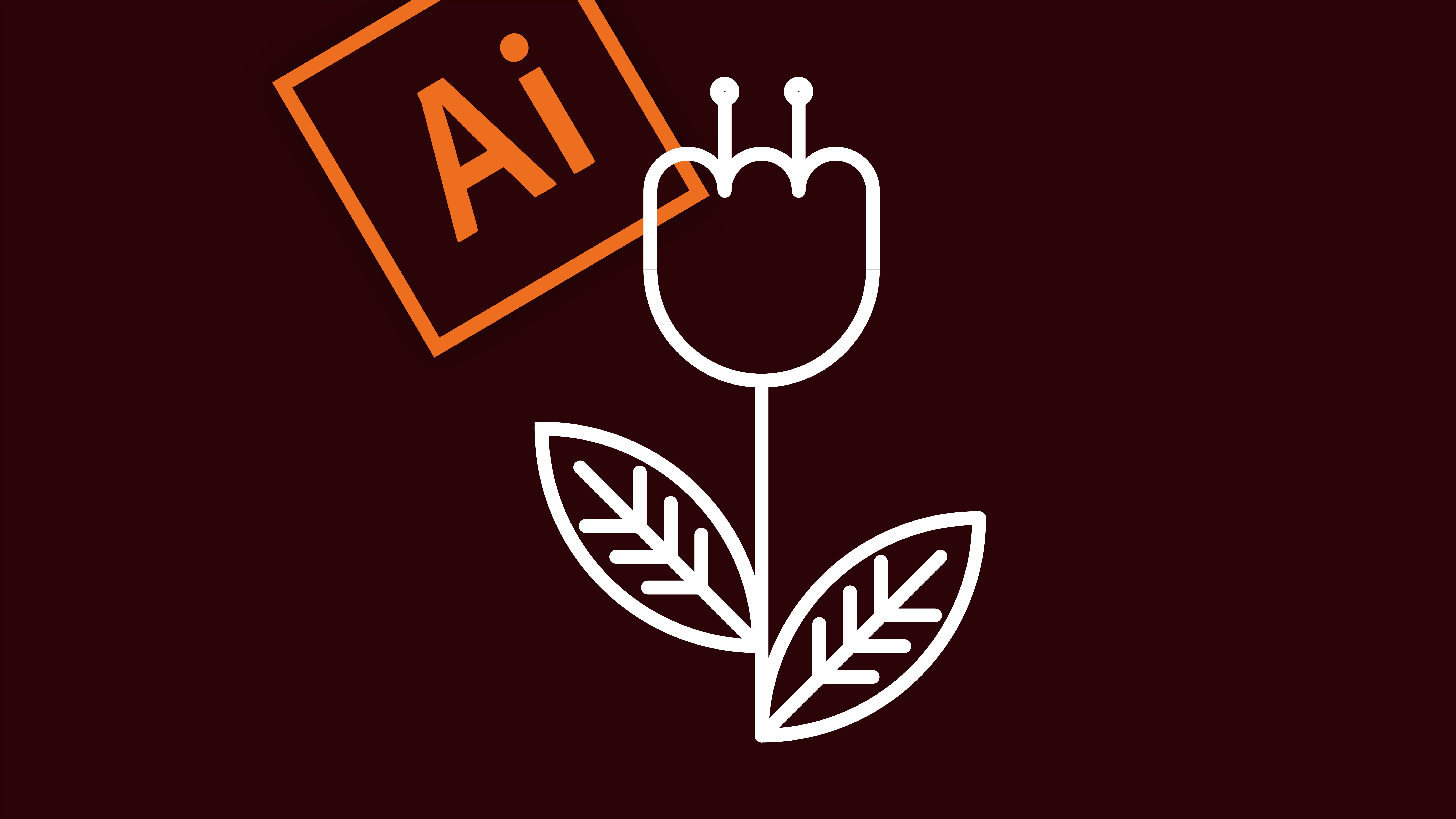 Простой рисунок цветка в программе Adobe Illustrator. Урок для начинающих