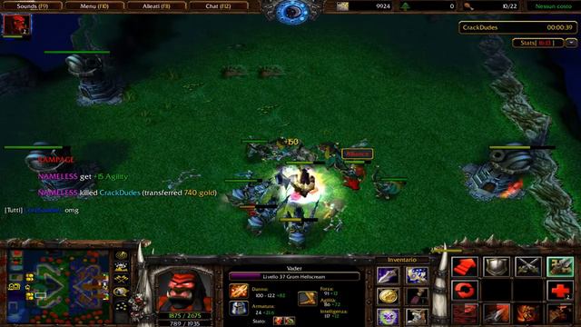 Horde vs Alliance x3 - Grom Hellscream Gameplay Warcraft 3
