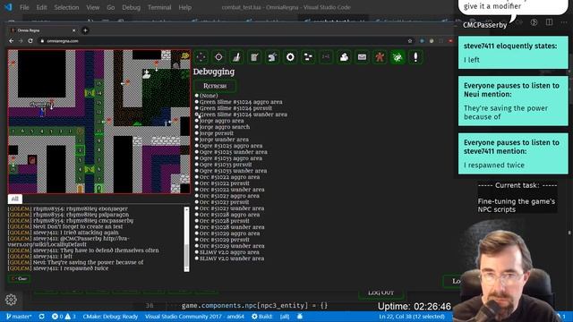 0321 [ MMO/MUD ] -- Refining NPC scripts