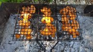 Как приготовить грибы на углях (шампиньоны на мангале)