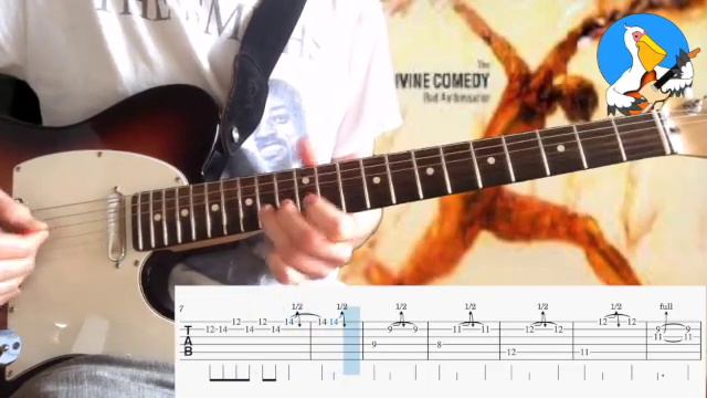 Bad Ambassador - Divine Comedy - Guitar Solo & Tab