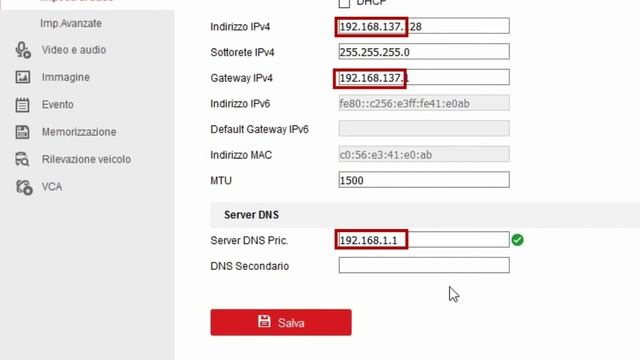 Invio Mail da DVR Hikvision DS-7204 parte2