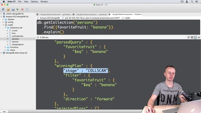 15 MongoDB Indexing - Example 6: Query performance without index