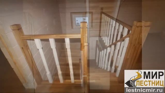Деревянна лестница из Дуба в загородном доме, Котеджный поселок, Ивано Купала, Боровский район Калу