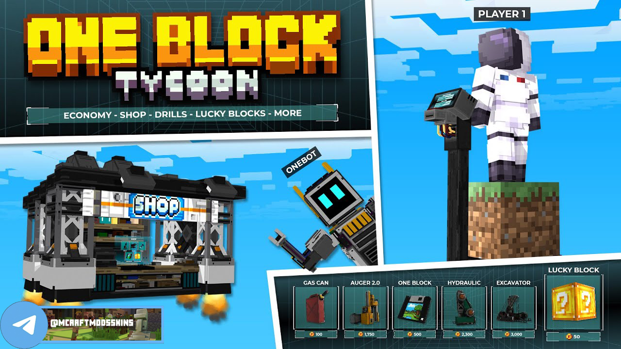 Minecraft Bedrock DLC "One Block - Tycoon"