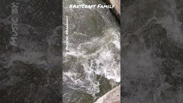 ArtCraft Family - Велопрогулка (водосброс в слоумо) #shorts