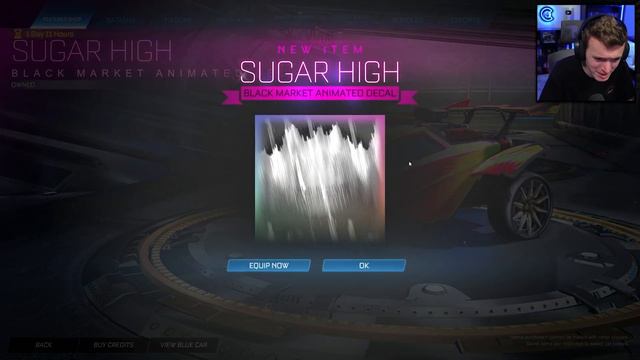 NEW *SUGAR HIGH* DECAL IN THE ROCKET LEAGUE ITEM SHOP!