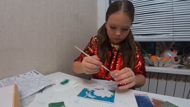 ГЛИТТЕР!!!БЛЕСТКИ!!! ВОЛШЕБНАЯ КАРТИНА!!Glitter! Sparkles! Magic picture