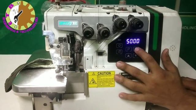 Reset  speed lock program zoje B9500 servo overlock machine