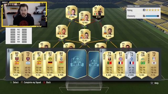 EPIC PACK LUCK! - FIFA17 DRAFT TO GLORY 6