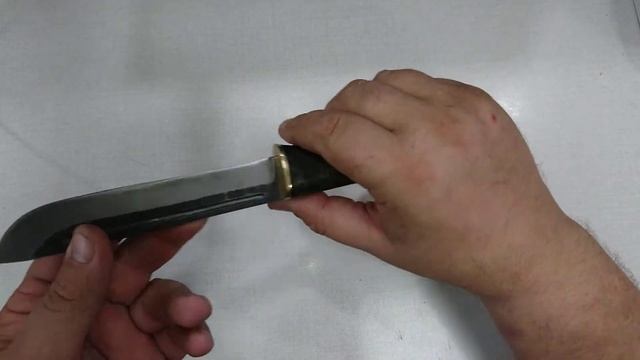 Сделал новый нож. Финка кап клёна, 9хф.