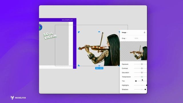 Nickelfox Speed Art | UI design using #figma  | Soul Music