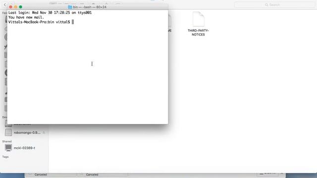 MongoDB Install on Mac OSX