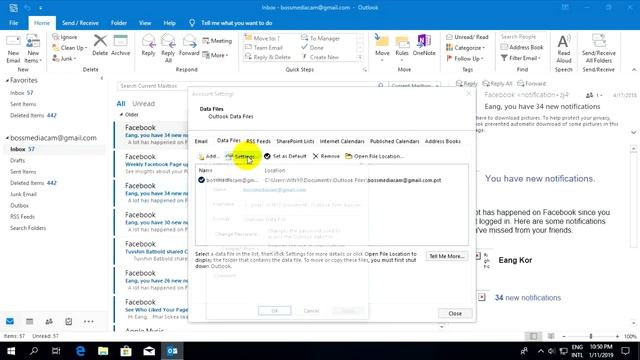 How To Change Display Account Name In Ms Outlook 2019