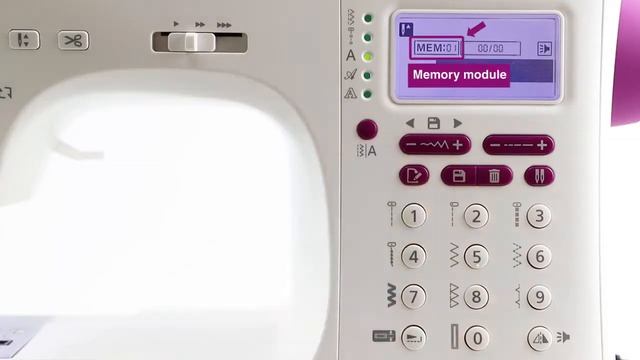 Necchi NC-204D - Utilisation de la mémoire