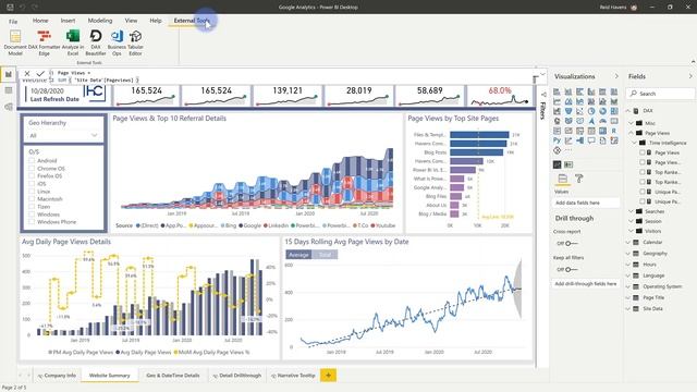 Showing DAX Expressions When Using Power BI Datasets (Live)