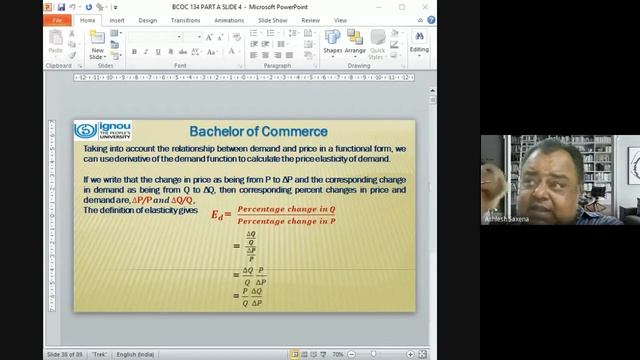 Academic Counselling Session no 4 of BCOC134 for Session January and July 2023 dated 06.10.23