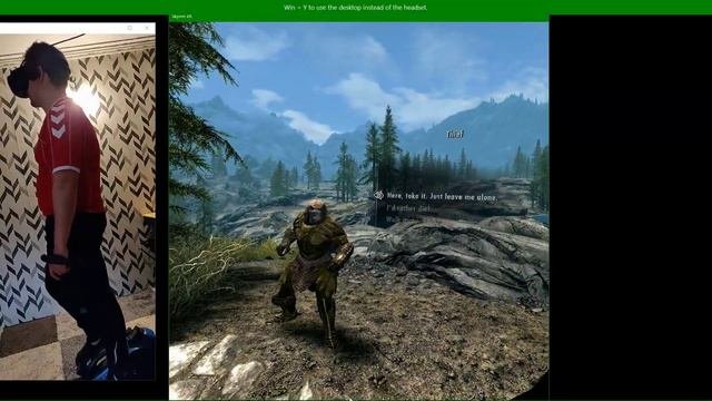 Foolish Thief Attacks Me In Skyrim VR, So He Gets Yeeted With A Fus Ro Dah