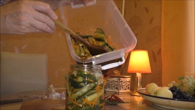 Ферментированные квашеные огурцы по-китайски. Winter cucumber salad