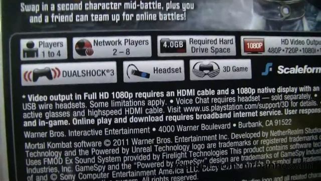 Mortal Kombat For PS3 Pre-order UNBOXING (HD)