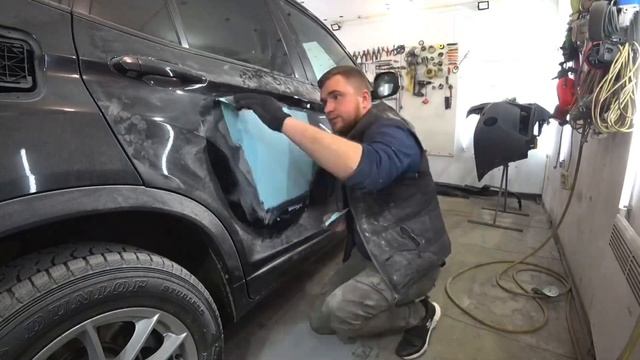 Покраска двери после рихтовки своими руками наглядный пример kms_avto