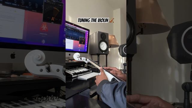 Tuning the Violin 🎻 using a basic EQ and tuner Plugin #music #violin #EQ #tuning
