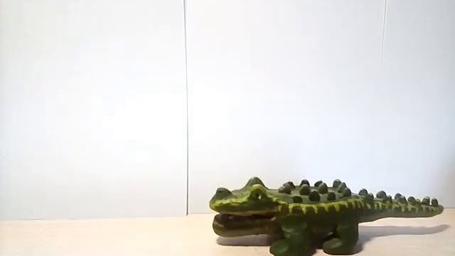 Обзор на кастомного крокодила из пластилина !!
