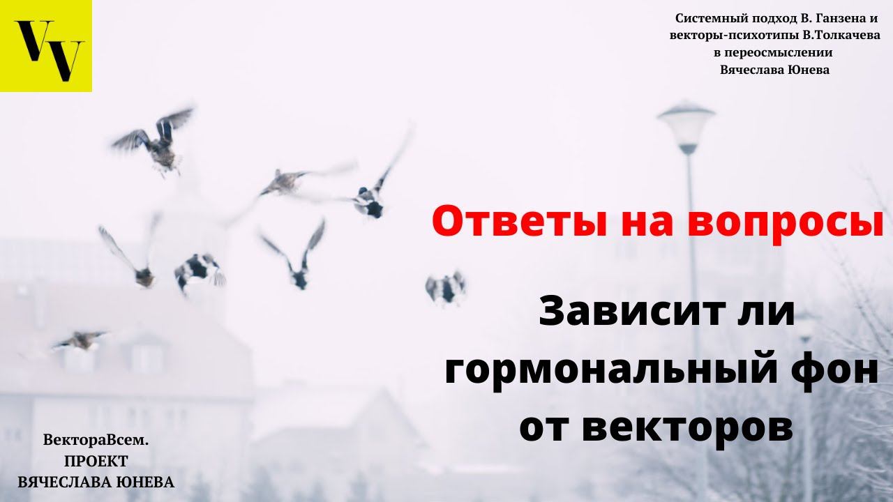 Зависит ли гормональный фон от векторов. ВектораВсем. Проект Вячеслава Юнева