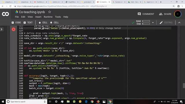 execute code line by line using debugger in google colab