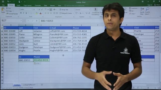 MS Excel - Lookup Function