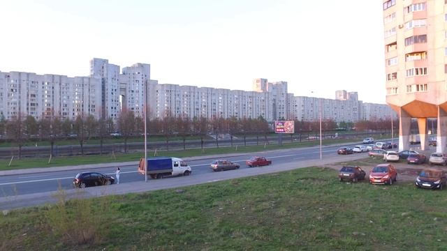 DJI Phantom 3  Новосмоленская набережная, СПБ, Весна 2016