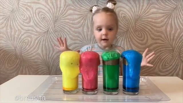 Цветная пена своими руками   эксперимент   развивающие игры для детей   мастер класс   поделка в са