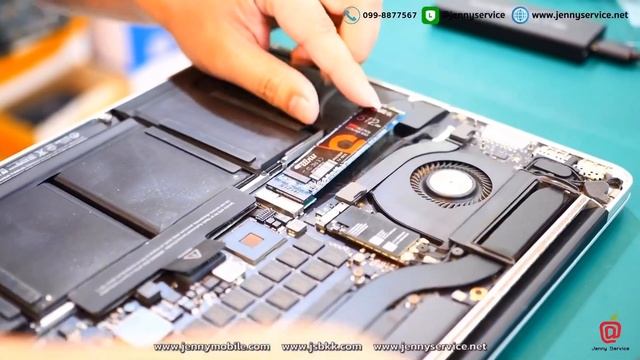 Macbook Pro Retina 2013 ไม่เจอฮาร์ดดีส แปลงเป็น m.2  ซ่อมแมคบุ๊คขึ้นรูปโฟสเดอร์ 099-8877567