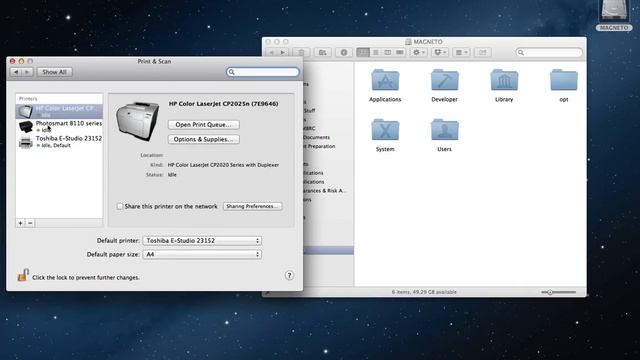 How to print contents of a Finder window on Mac