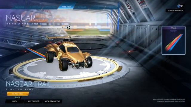 How To Get The Free Nascar Trail In Rocket League