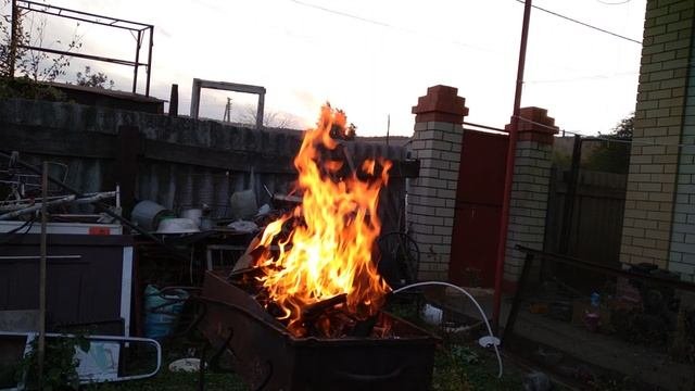 Пожар в мангале