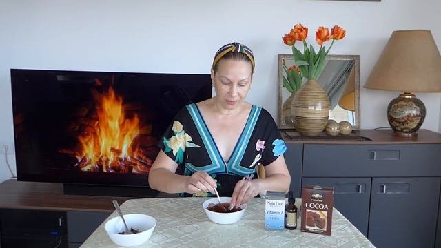 Маска для лица из какао.