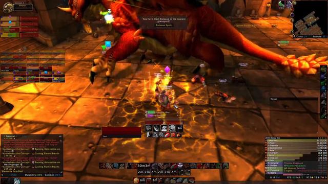 WOW Classic - Blackwing Lair - Vaelastrasz (Remember to watch your threat!)