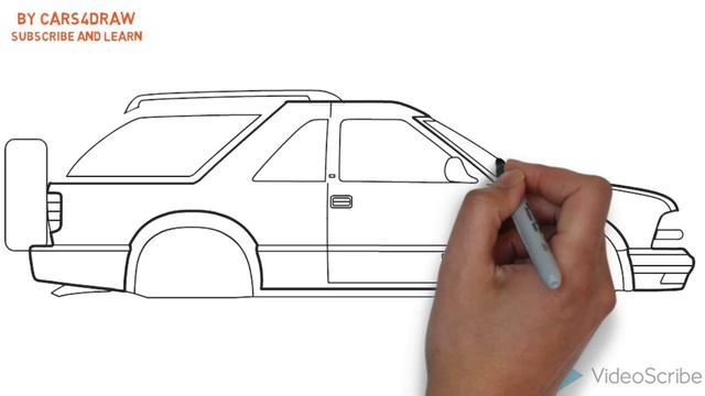 How to Draw a Chevrolet Blazer / Как нарисовать Chevrolet Blazer