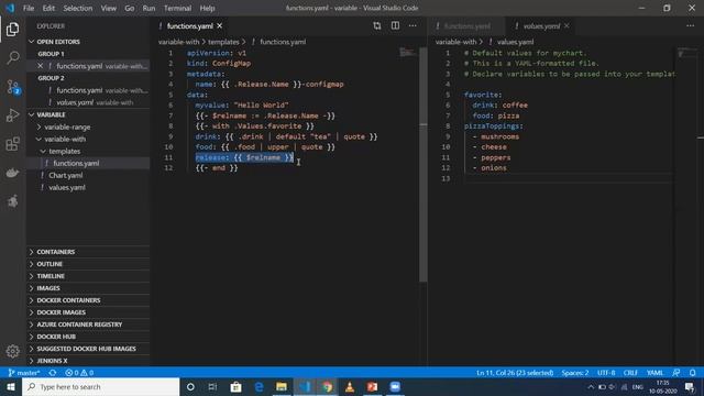 variables in Helm 3 | Helm 3 beginners