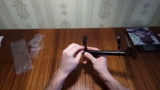 Распаковка посылки перекладина на руль велосипеда Unpacking the parcel barbell for handlebar bicycl