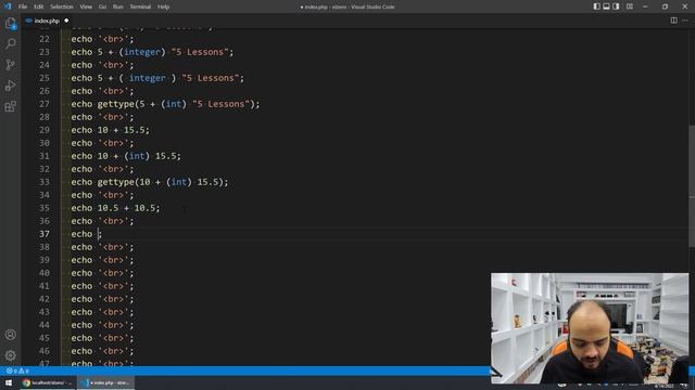 Learn PHP 8 In Arabic 2022 - #008 - Type Casting