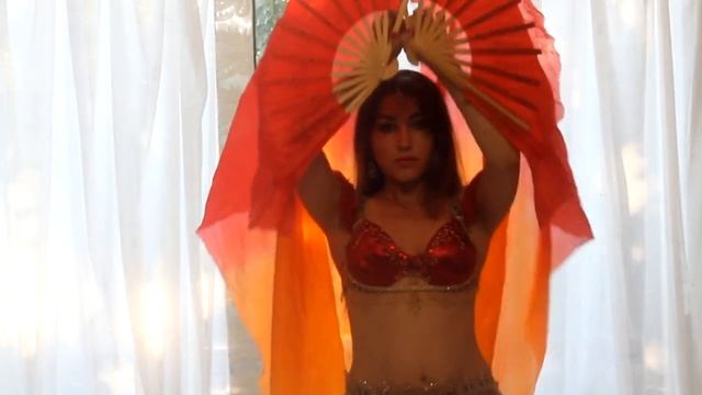Belly Dance Whit Fan Veil 2019 восточный танец живота с веерами  प्राच्य नृत्य